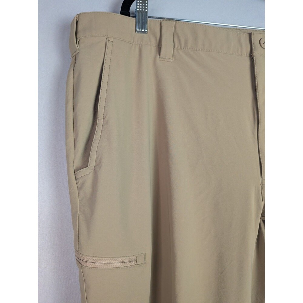 Orvis Jackson Quick Dry Pants Mens 44/32 Tan Nylon Blend Stretch Zip Pockets - Picture 9 of 15